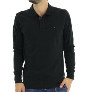 POLO MANICA LUNGA NERO